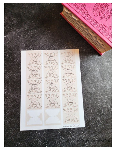 Onglets coran Imprimé