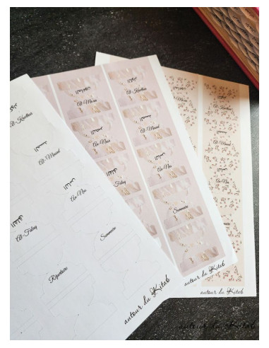 Onglets Qu'ran marbré