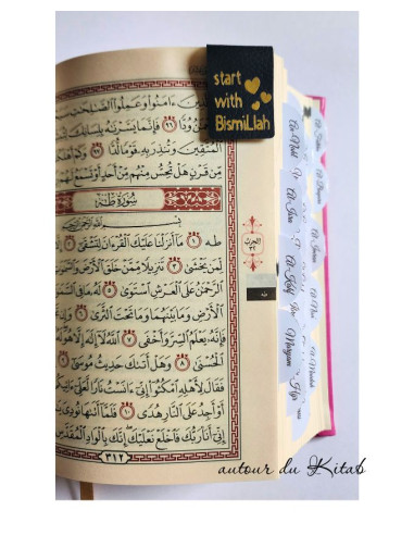 Lot de 3 marque-pages aimantés