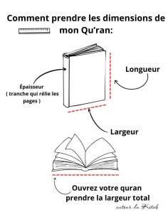 Couvre-coran du'a noir 2