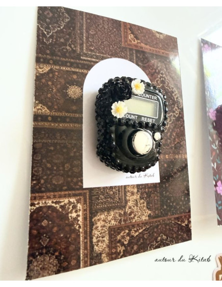 Carte Tasbih fleurs