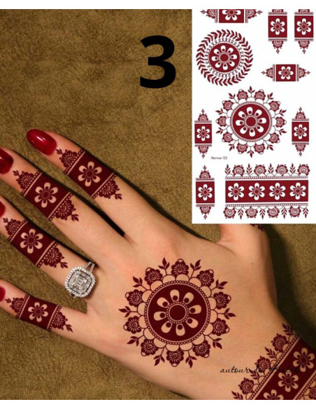 Henné stickers