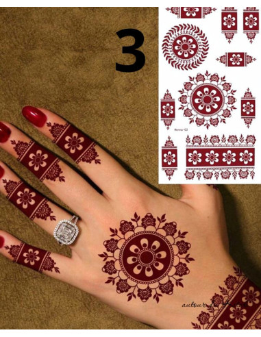 Henné stickers