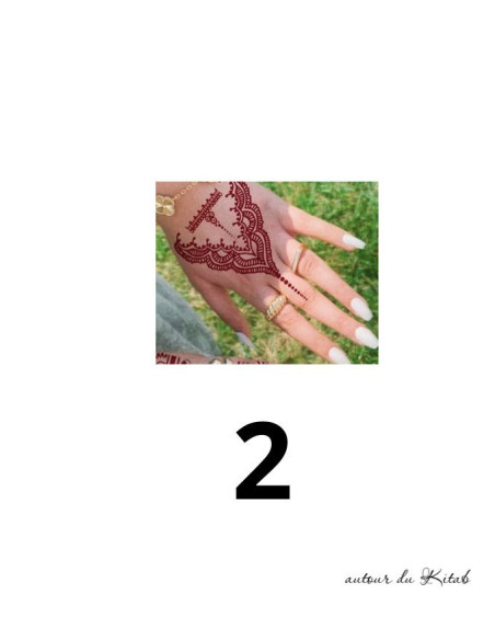 2 stickers henné motifs