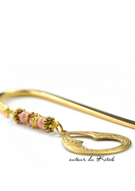 Marque-page luxueux avec design arabe contemporain