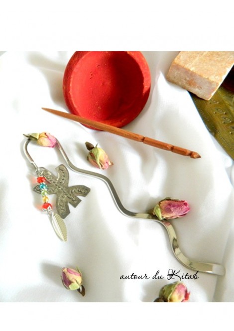 Marque-page style nomade bleu