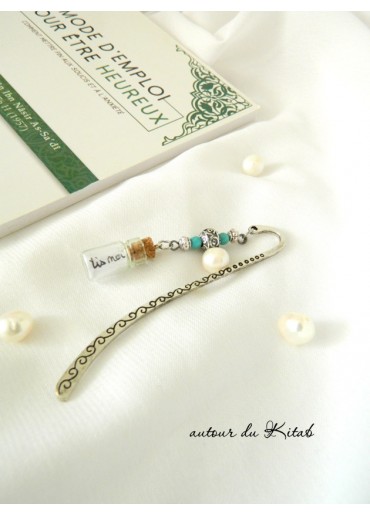 Marque-page fiole message inspiration quotidienne