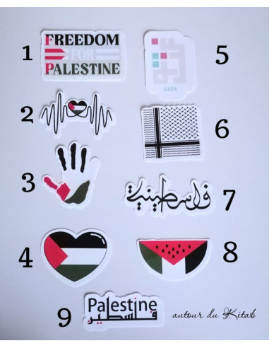 Sticker Palestine Individuel - Autocollant solidarité unique