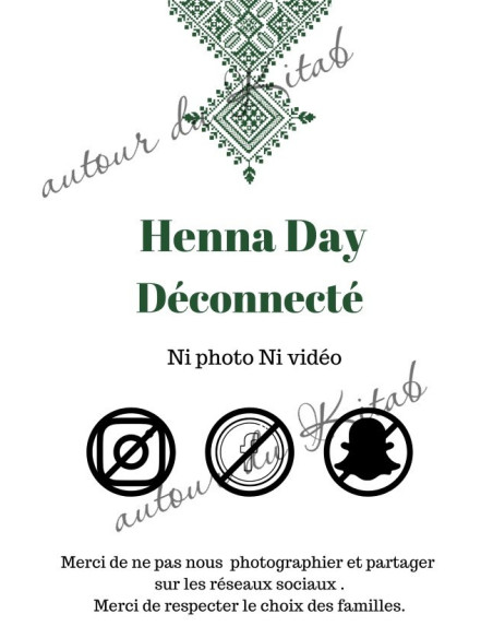 Affiche Henna Day Déconnecté à imprimer