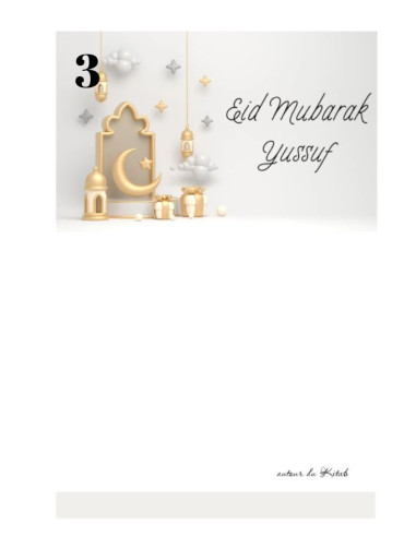 Carte Eid Mubarak Personnalisée - Voeux personnalisés fête musulmane