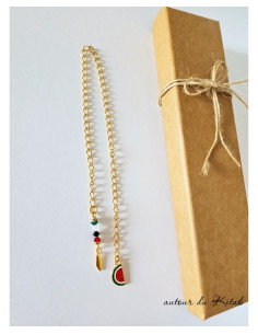 Marque-Page Chaîne Palestine - Signet bijou solidarité