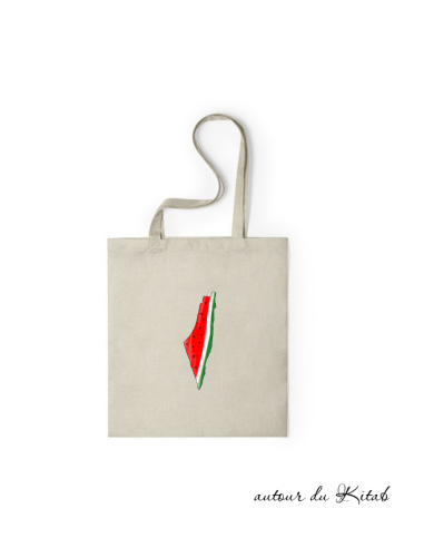 Cabas Palestine Pastèque - Sac courses soutien symbole résilience